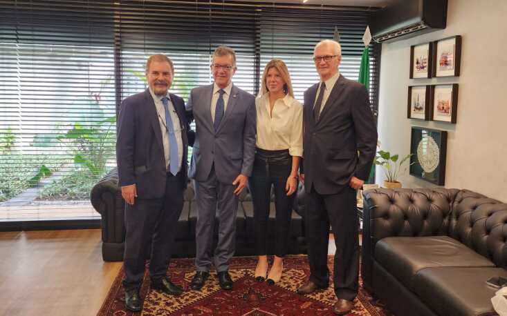 Conversa sobre a Reforma com o senador La&eacute;rcio Oliveira (PP/SE) (segundo da esquerda para a direita)