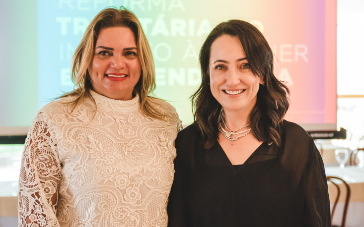 Gisela Lopes, vice-presidente da FecomercioSP, ao lado da deputada federal Rosangela Moro (Uni&atilde;o-SP)