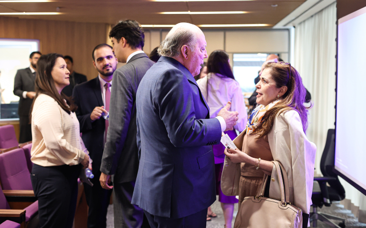 Especialistas tribut&aacute;rios e representantes dos setores do Com&eacute;rcio, da Ind&uacute;stria, da Agropecu&aacute;ria, dos Transportes e do Poder P&uacute;blico na reuni&atilde;o