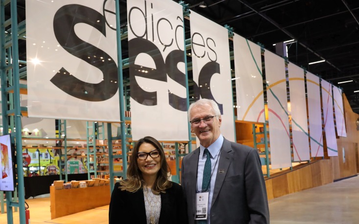 Ivo Dall'Acqua com a primeira-dama, Ros&acirc;ngela Lula da Silva