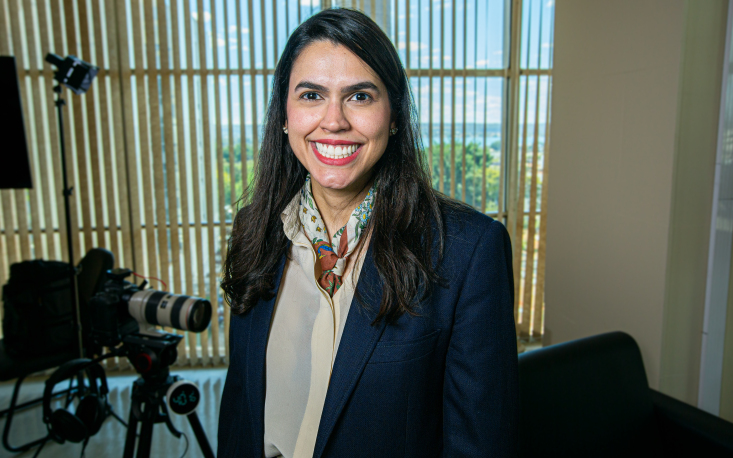 Lilian Cintra de Melo, secret&aacute;ria de Direitos Digitais do Minist&eacute;rio da Justi&ccedil;a e Seguran&ccedil;a P&uacute;blica do governo federal fala com o Canal UM BRASIL