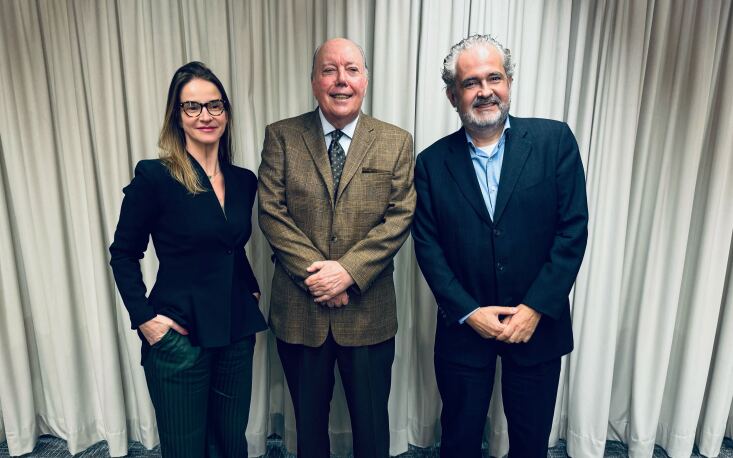 Marcela Berger, especialista em tecnologia e novos neg&oacute;cios; M&aacute;rcio Ol&iacute;vio Fernandes da Costa, presidente do Conselho de Assuntos Tribut&aacute;rios ; e Fernando Zilveti, presidente da Comiss&atilde;o de Direito Tribut&aacute;rio da OAB-SP