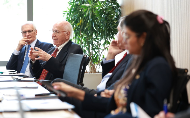 Ivo Dall'Acqua J&uacute;nior e Jos&eacute; Pastore durante o encontro (Fotos: Edilson Dias)