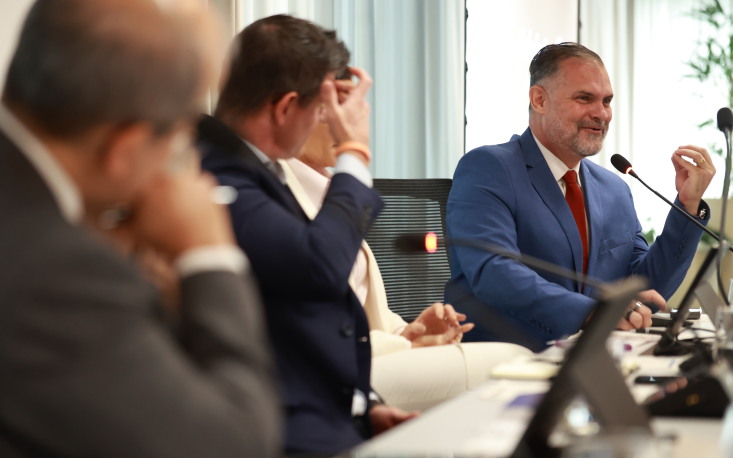 F&aacute;bio Xavier durante a sua palestra (Cr&eacute;dito: Edilson Dias/FecomercioSP)