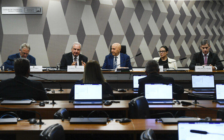 Comiss&atilde;o de Constitui&ccedil;&atilde;o, Justi&ccedil;a e Cidadania (CCJ) em audi&ecirc;ncia p&uacute;blica destinada a instruir o Projeto de Lei Complementar n&deg; 68 (Cr&eacute;dito: Ag&ecirc;ncia Senado)