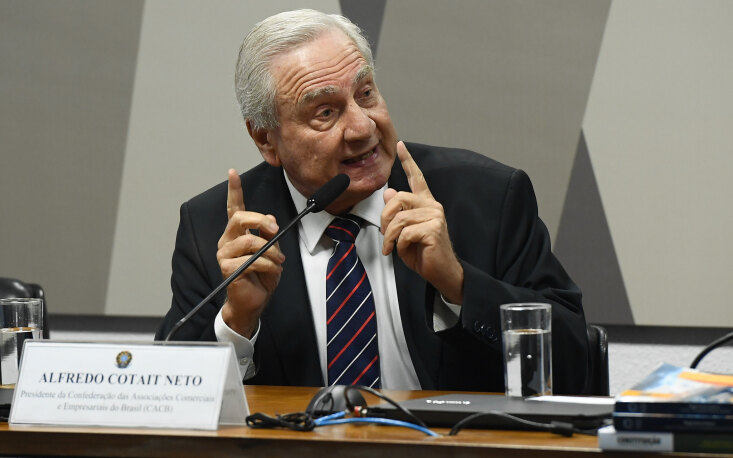 Contait Neto em defesa do Simples Nacional (Cr&eacute;dito: Ag&ecirc;ncia Senado)