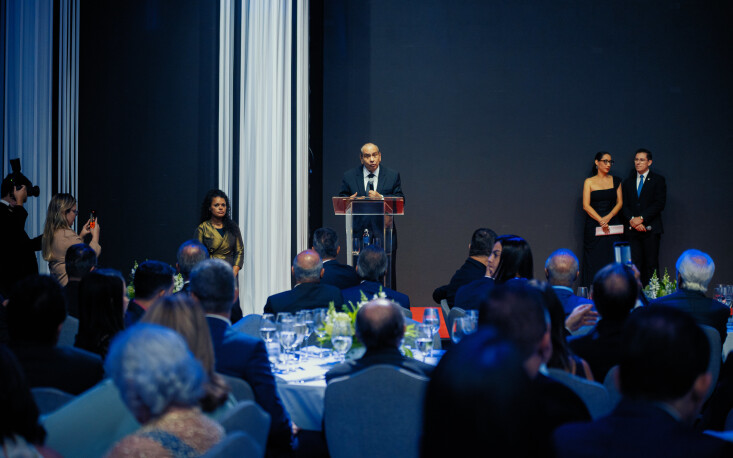 Presidente do Sistema CNC-Sesc-Senac, Jos&eacute; Roberto Tadros, no discurso de abertura (Cr&eacute;dito: Sistema CNC)