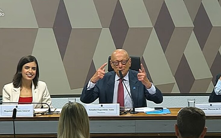 Esperidi&atilde;o Amin (PP/SC) e Tabata Amaral (PSB/SP) 