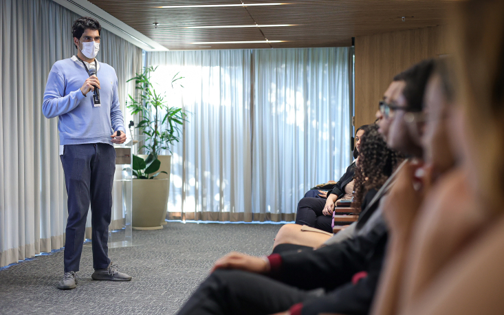 Thiago Freitas, assessor de Economia, palestra sobre empreendedorismo (Imagem: Edilson Dias)