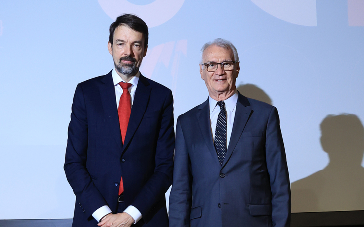 Fernando Lu&iacute;s Sch&uuml;ler ao lado de Ivo Dall&rsquo;Acqua J&uacute;nior (Fotos: Edilson Dias)