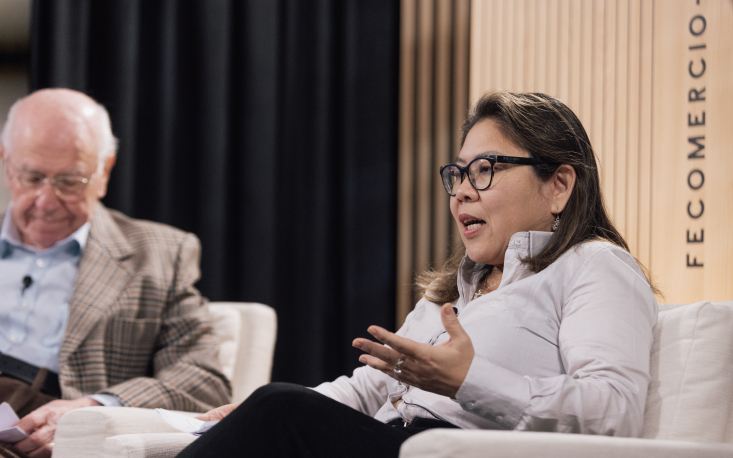 Luciana Yeung pondera sobre as vantagens da estabilidade da CLT e os ganhos econ&ocirc;micos dos contratos aut&ocirc;nomos. (Foto: Edilson Dias/FecomercioSP)