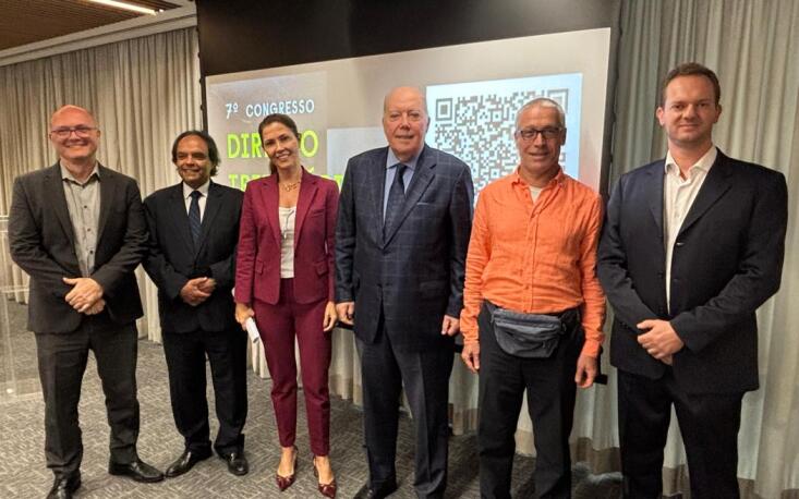 Paulo Ribeiro Pacello (Sefaz/SP), Benedicto David Filho (Sescon-SP), Daniela Karasek Quaresma de Moura (Receita Estadual), M&aacute;rcio Ol&iacute;vio Fernandes da Costa (FecomercioSP), Claudio Roberto Alves Ferreira (Deat) e Fernando Gasparotto Puccinelli (Deat)