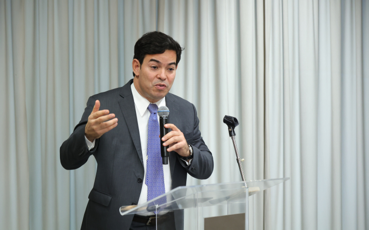 T&aacute;cio Lacerda Gama reflete sobre a nova era digital. (Foto: Edilson Dias/FecomercioSP)